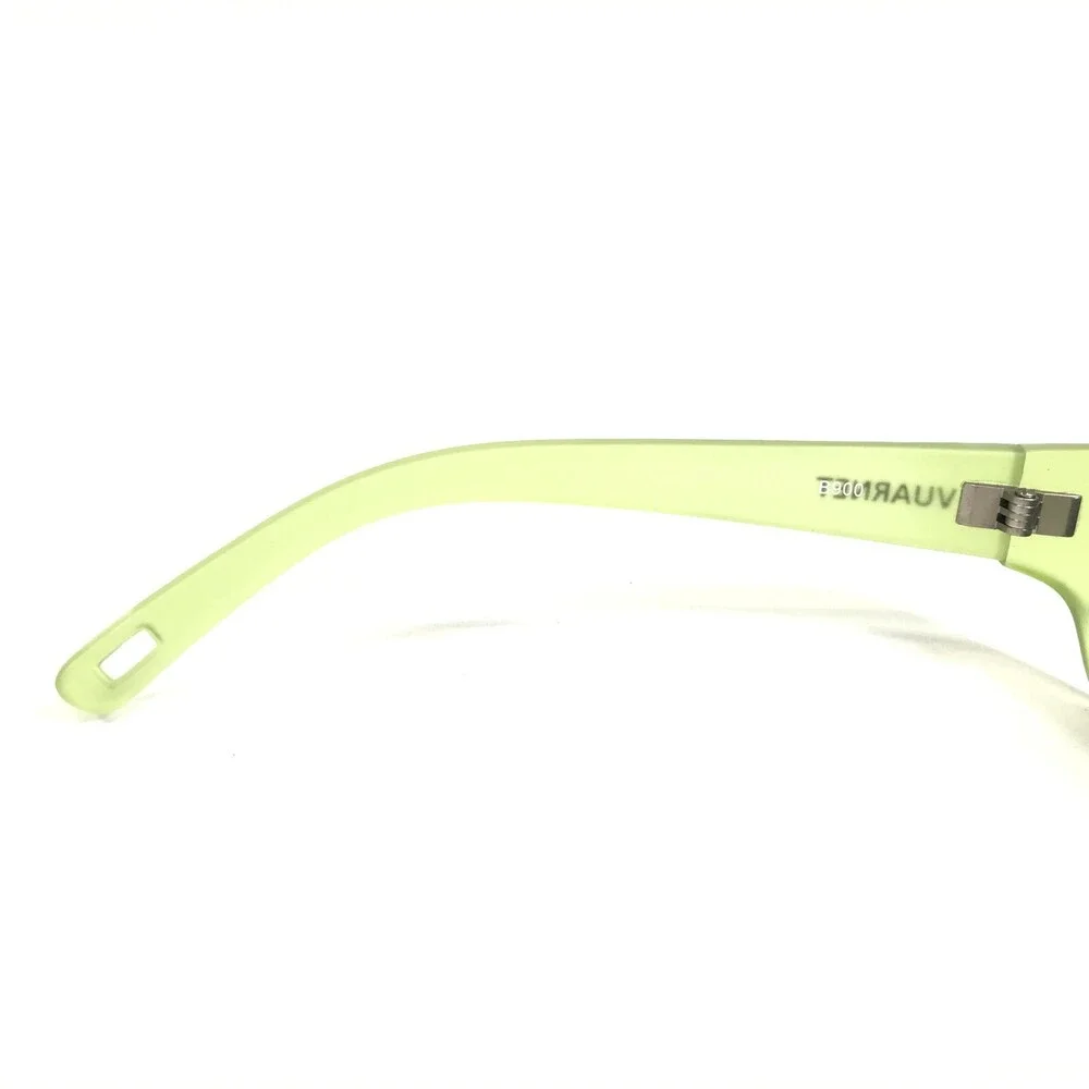 Vuarnet Kids Sunglasses B900 Matte Clear Green Frames with Blue Lenses